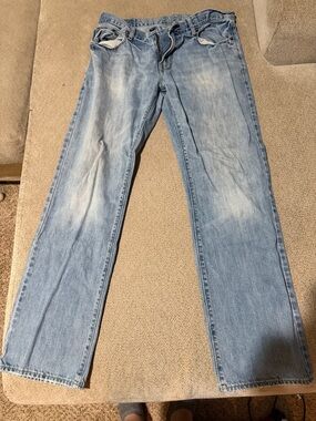 American Eagle Outfitters Men's Light Wash Straight Jeans